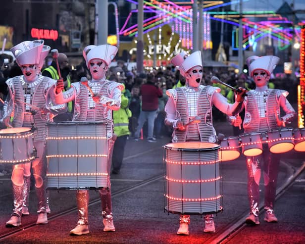 Spark! by Worldbeaters Music returned to Blackpool to help celebrate Lightpool Festival.