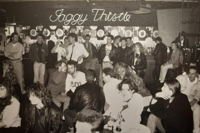 The Jaggy Thistle's rock scene, probably 1980s?