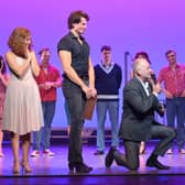 Mark Sterling pulled off an epic surprise proposal on stage when he asked his new fiancée Leigh-ann Hudson to marry him at a performance of Dirty Dancing at Winter Gardens