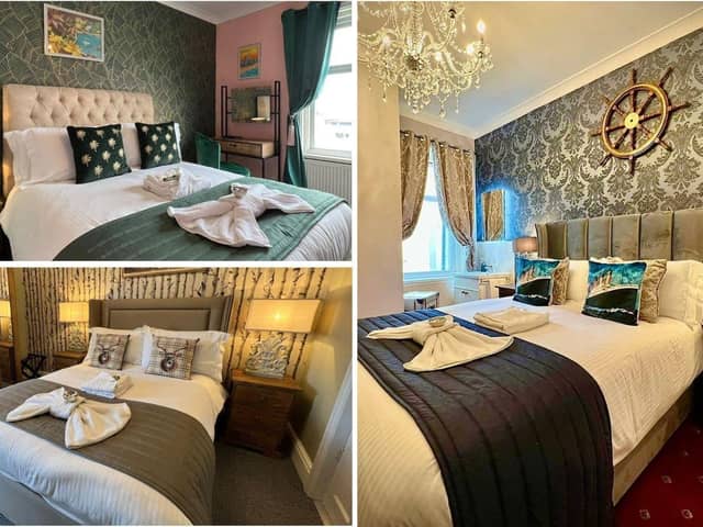 Gorgeous themed suites at the McGrath's guest house in Blackpool.