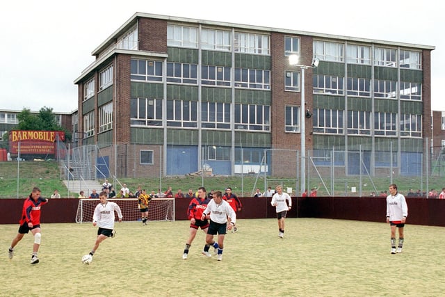Launch of Uforia sports facility at Collegiate High School, Blackpool, 1999