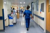 A general view of staff on a NHS hospital ward. PIC: Jeff Moore/PA Wire