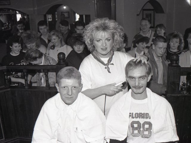 Workmates David Carey and Peter Greaves are ahead of the rest when it comes to fund-raising. The two pals agreed to become baldies to raise cash for an orphan girl whose entire family was killed in a road crash. David, of Wesham, and Peter, of Newton, had their heads shaved by Karen Spiers at the St George Hotel in Kirkham
