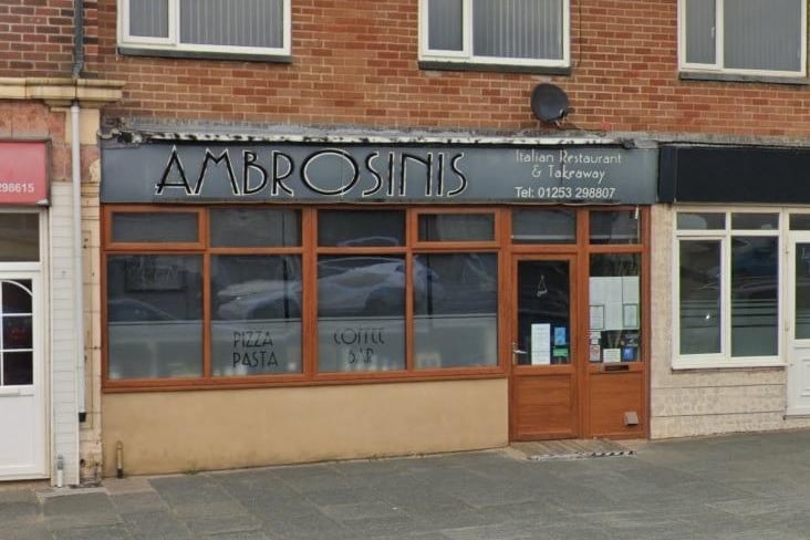 Ambrosini's on Squires Gate Lane has a rating of 4.8 out of 5 from 396 Google reviews