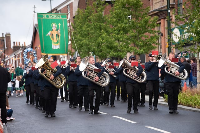 Music was a key part of the Kirkham and Wesham Club Day procession.
