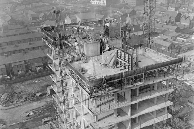 Queenstown flats under construction in 1964