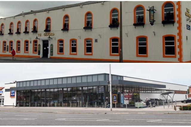 Aldi is now sited where the old Oxford Hotel in Waterloo Road once stood. It closed in 2009 and demolished in 2015
