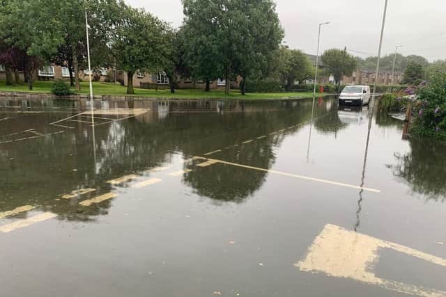 Lawsons Road in Thornton. Flooding causes misery for residents. Photo credit: Paul Halliwell