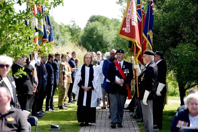 The service at Fylde Memorial Arboretum for Armed Forces Week 2021