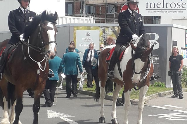 Members of the Mounted Lancashire Constabulary headed the Thornton Cleveleys Gala parade