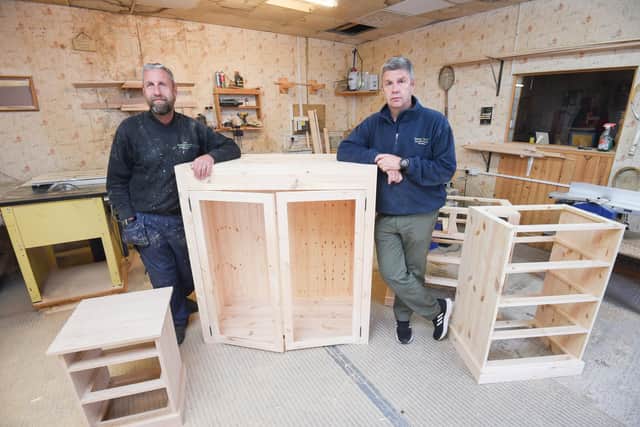 Stephen Padgett Furniture is set to close after 35 years in business. Pictured are brothers Chris (right) and Richard Padgett.
