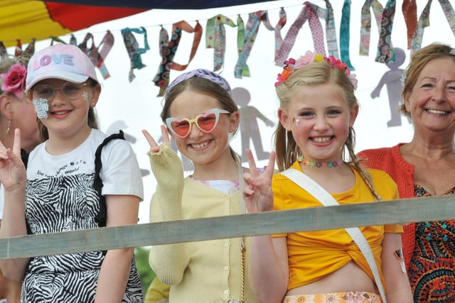 People lined the streets to watch the parade of floats and fancy dress at the Fleetwood Carnival 2022.