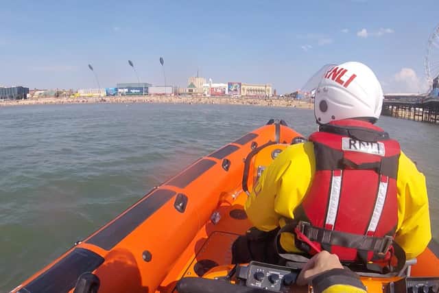 Blackpool RNLI said these incidents provide a timely reminder of the potential dangers at the coast and on the beach (Credit: RNLI Blackpool)