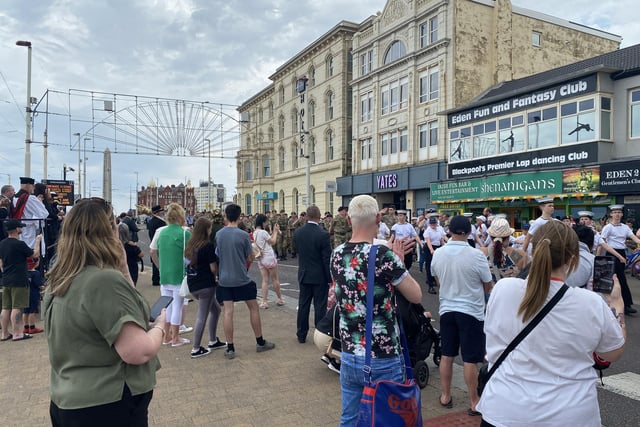 Armed Forces service and parade at Blackpool War Memorial and Cenotaph on Sunday, June 25.