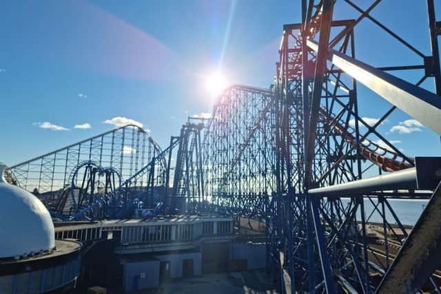 Visitors will be able to see areas of Blackpool Pleasure Beach's famous roller coasters they wouldn't normally have access to.