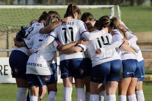 It was a tough day for Fylde Women at Aston Villa in the Women's FA Cup  Picture: AFC FYLDE WOMEN