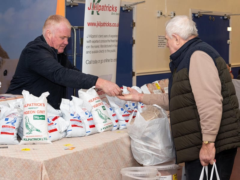 There were still plenty of trade stands at the British Homing World Show of the Year. Photo: Kelvin Stuttard