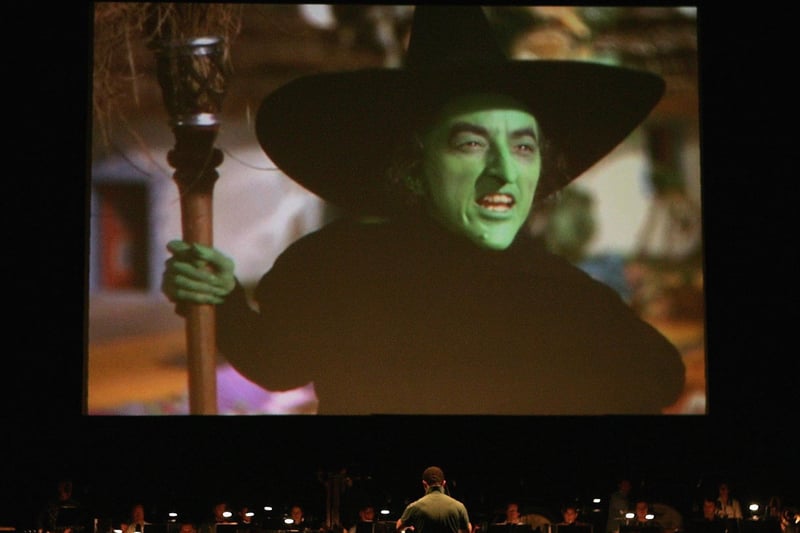 The Sydney Symphony Orchestra during a rehearsal of "The Wizard of Oz". The Wizard of Oz in general, but particularly the Wicked Witch of the West, was one of your scariest characters