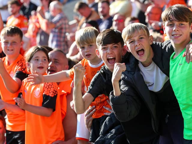 The number of young fans supporting Blackpool has been noticeable Picture: Alex Dodd/CameraSport