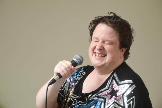 Sarah Wade is looking for work as a singer and doesn't think her blindness should hold her back