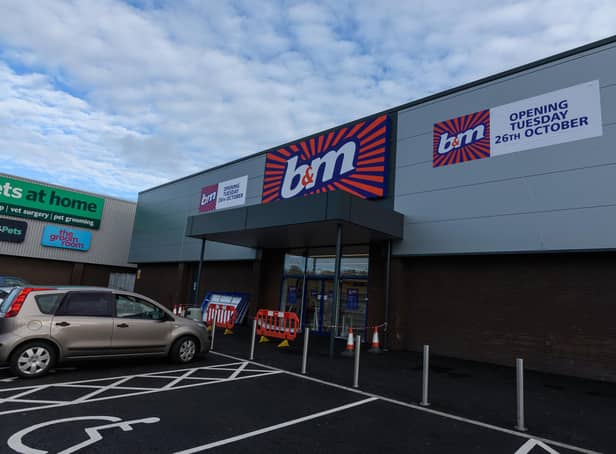 The B&M which opened in Bispham in October 2021