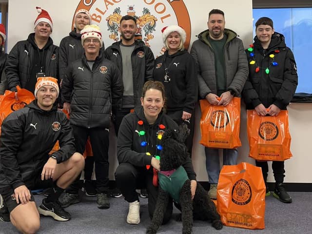 Blackpool FC Community Trust's staff and volunteers were out on Christmas Day