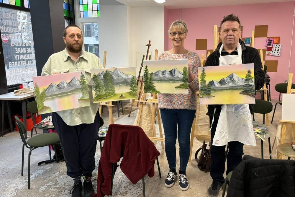A recent Bob Ross workshop
