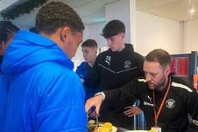 Blackpool FC Community Trust held a Christmas meal for members of the community who may be lonely during the festive period Picture: Blackpool FC Community Trust