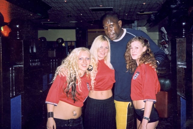 Frank Bruno and the Brannigans Staff in Blackpool
