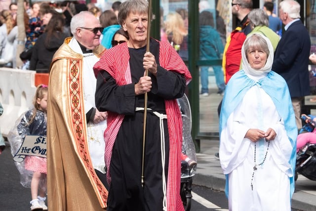 The six churches in Kirkham and Wesham took part in the Club Day procession.