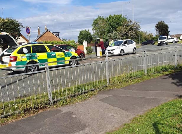 A 14-year-old boy was hit by a car in Victoria Road West, Cleveleys.