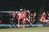 Zac Ashworth during the League One defeat at Leyton Orient (photo: Gareth Evans/Blackpool FC)