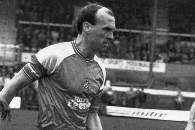 This was Colin Methven in 1989 who captained Blackpool FC. He played for the Seasiders from 1986–1990 and was a defender