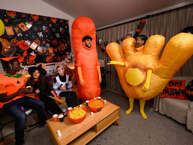 Fang-tastic! Walkers brings back its sell-out Scarily Giant Wotsits & Monster Munch Costumes in time for Halloween.