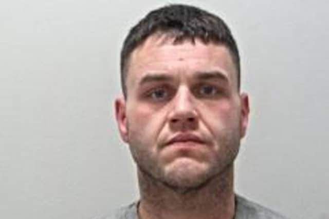 Joseph Wildly was jailed for three years after being convicted of committing a distraction style residential burglary and three fraud offences (Credit: Lancashire Police)