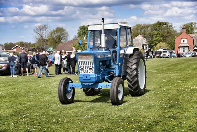 A Ford tractor that was part of the Wrea Green Car Carnival