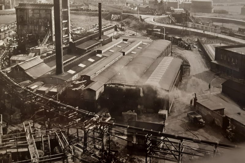 Looking south across the Alkali Divisiob Plant in 1951