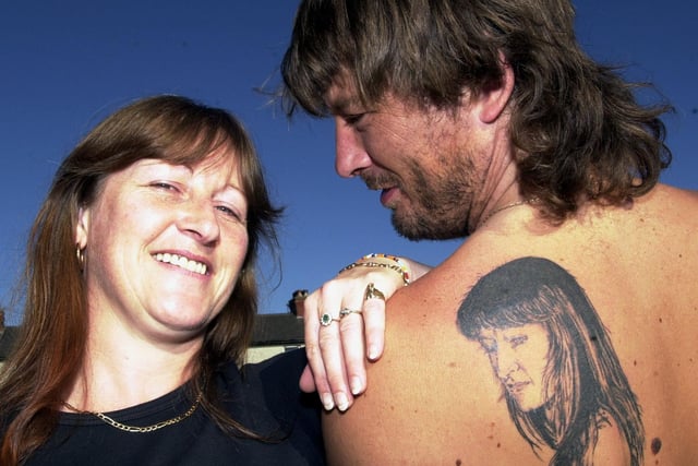 Landlord of the Oxford pub Sutcliffe carried a picture of partner Yvonne Gillies with him wherever he went after a Tattoo convention at the Tangerine Club