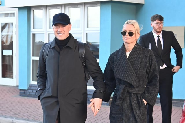 Professional dancers Nadiya Bychkova and Kai Widdrington leave the Big Blue Hotel after an amazing weekend of Strictly splendour in Blackpool