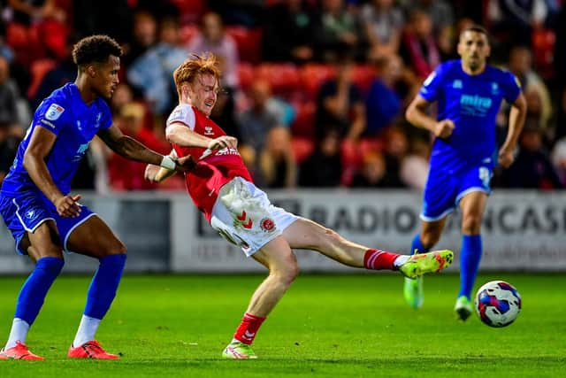 Fleetwood Town striker Callum Morton was at the centre of two refereeing decisions Picture: Adam Gee