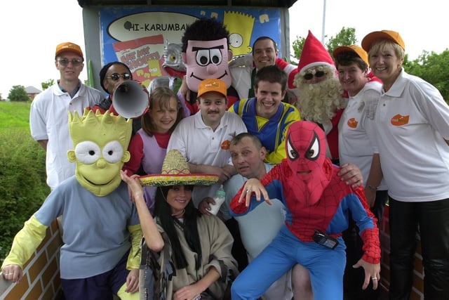 Charactors from the Snack House float during Kirkham Carnival, part of Kirkham Club Day