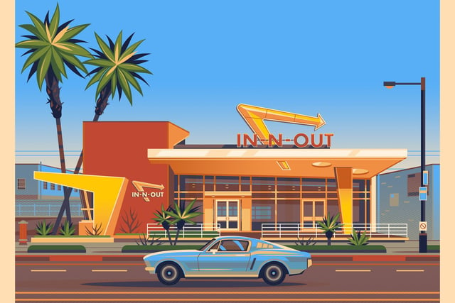 Another delightful image of LA by artist George Townley.