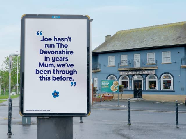 One poster references a local legend who used to run ‘The Devonshire Arms’: