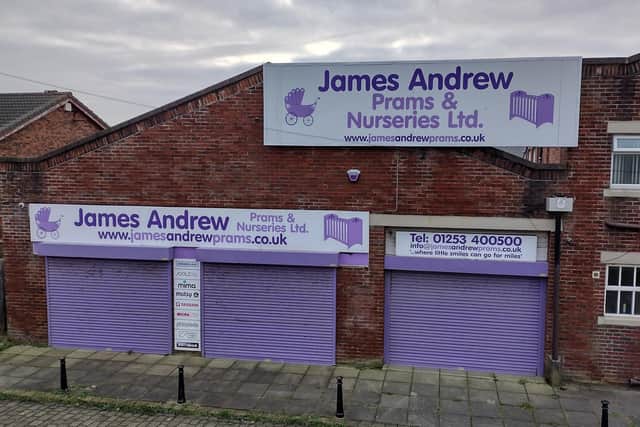 James Andrew Prams and Nurseries at Squires Gate Lane bridge has closed suddenly.