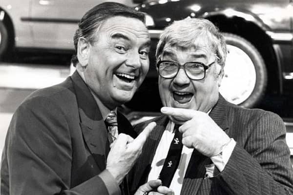 Frank Carson (right) with Bob Monkhouse