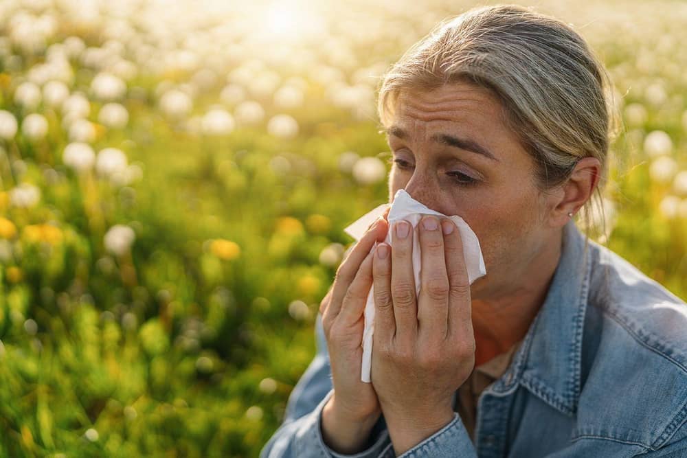 Sneezing and itchy eyes are common symptoms of hay fever