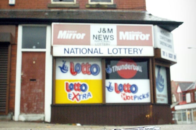 J&M newsagents on Bloomfield Road, 2004