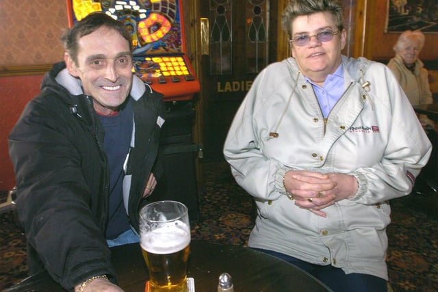 Regulars Brian Elliott and Christine Lockett at The Steamer