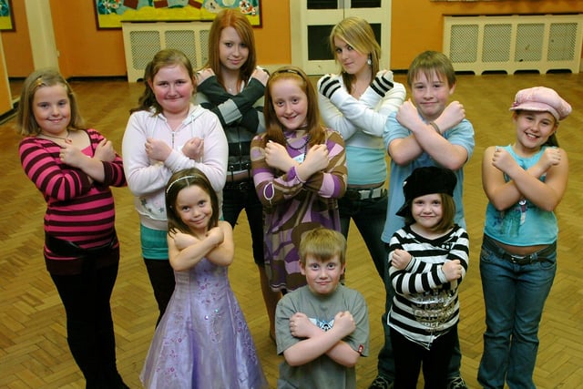 Auditions for scholarships at Holy Family RC Church Hall, North Shore, Blackpool. Cross Factor contesants (back from left): Miranne Winder, Lizzy Turner, Kara Logan, Katie Fisher, Rebecca Marr, Cody Hodkinson, and Millie Happs. Front (from left): Carli Casey, Ellis Andrew, and Tia Brown