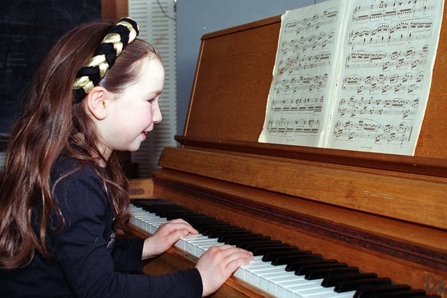 Louisa Brown (7) performs her piano solo at Lytham St Annes Festival of Music